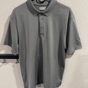 PGA Tour Men's Gray Polo Shirt large
